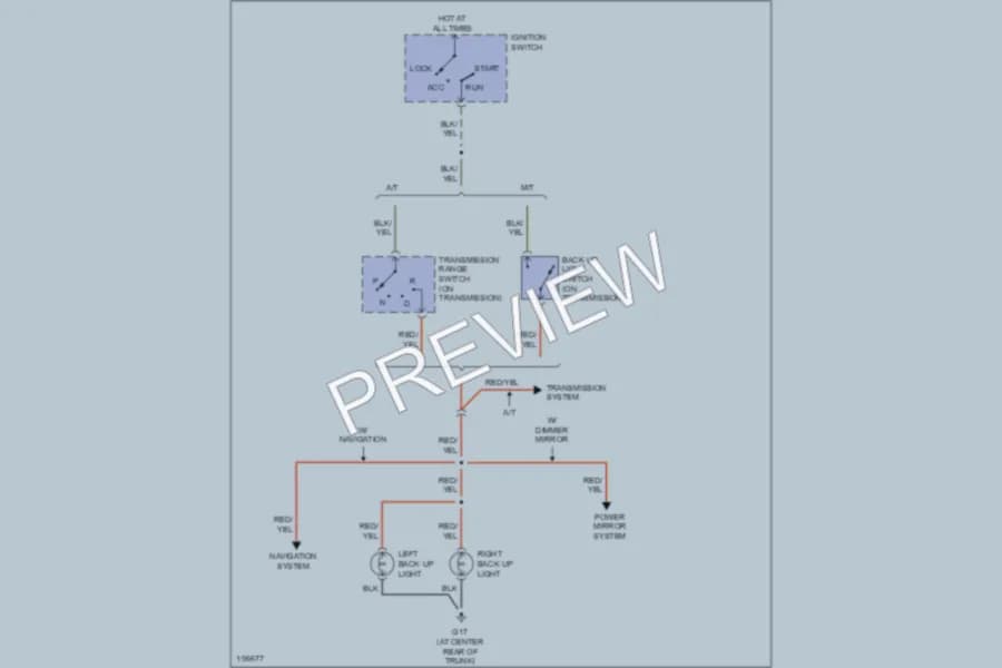2004 Mazda RX8 Exterior Lights wiring diagram preview