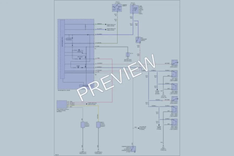 2004 Mazda RX8 Warning Systems wiring diagram preview