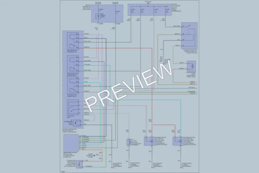 2004 Mazda Tribute Air Conditioning wiring diagram preview
