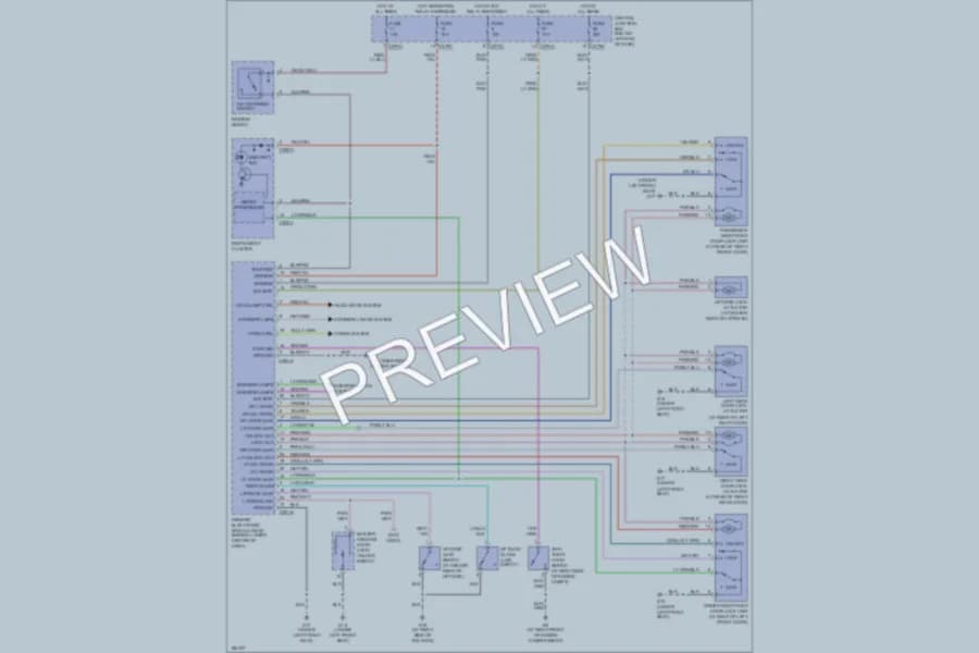 2004 Mazda Tribute Anti Theft wiring diagram preview