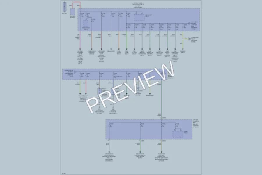 2004 Mazda Tribute Power Distribution wiring diagram preview