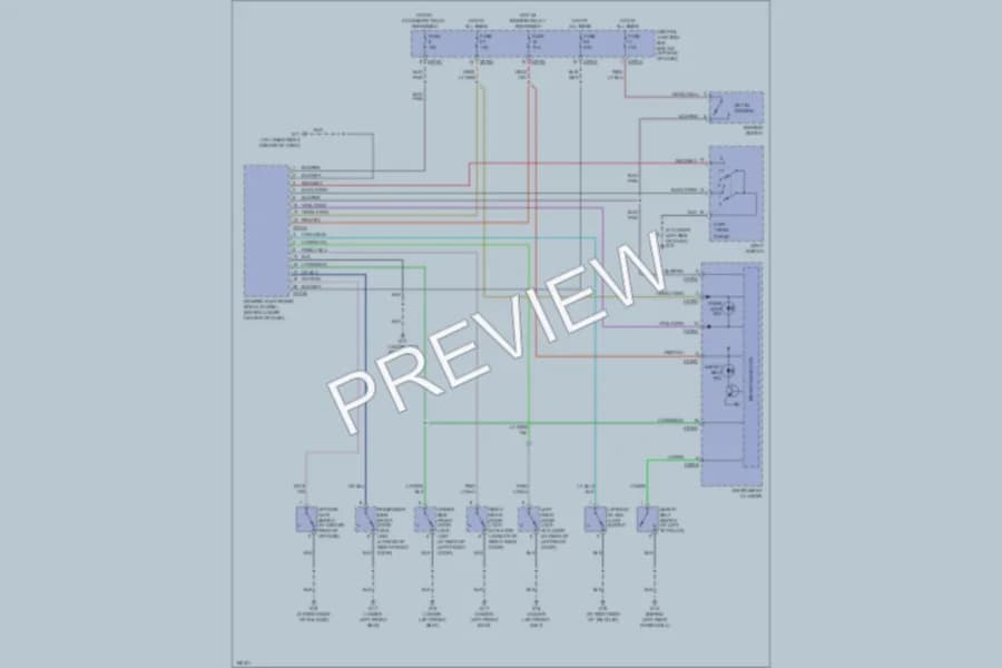 2004 Mazda Tribute Warning Systems wiring diagram preview