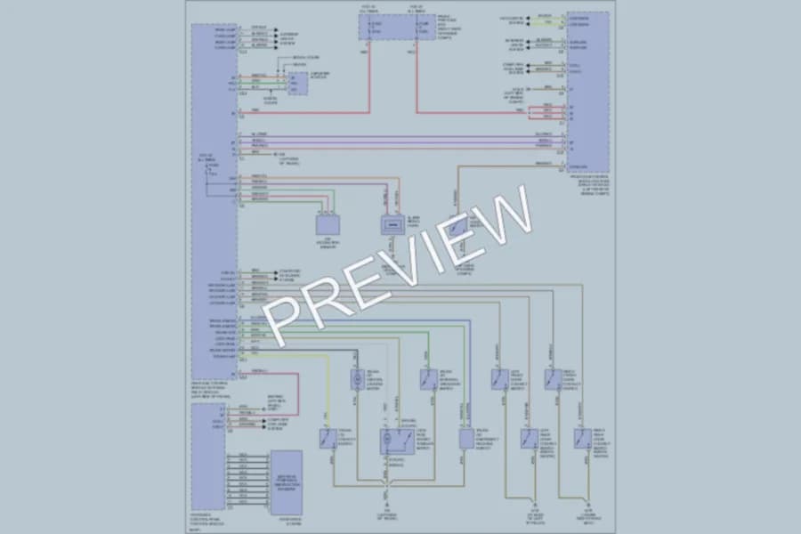 2004 MercedesBenz C240 Anti Theft wiring diagram preview