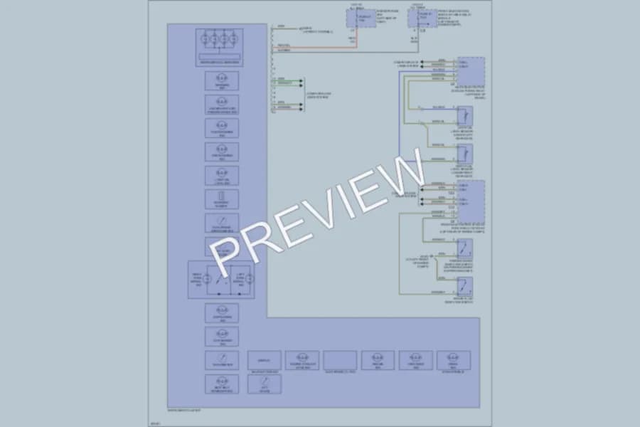 2004 MercedesBenz CLK320 Instrument Cluster wiring diagram preview