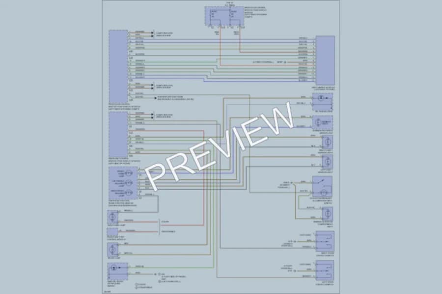 2004 MercedesBenz CLK320 Interior Lights wiring diagram preview