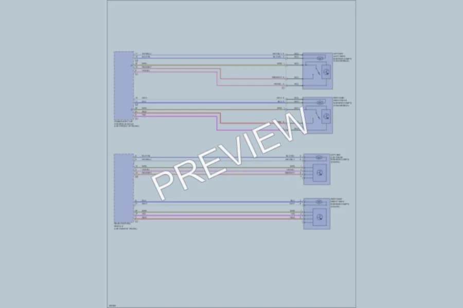 2004 MercedesBenz CLK320 Passive Restraints wiring diagram preview