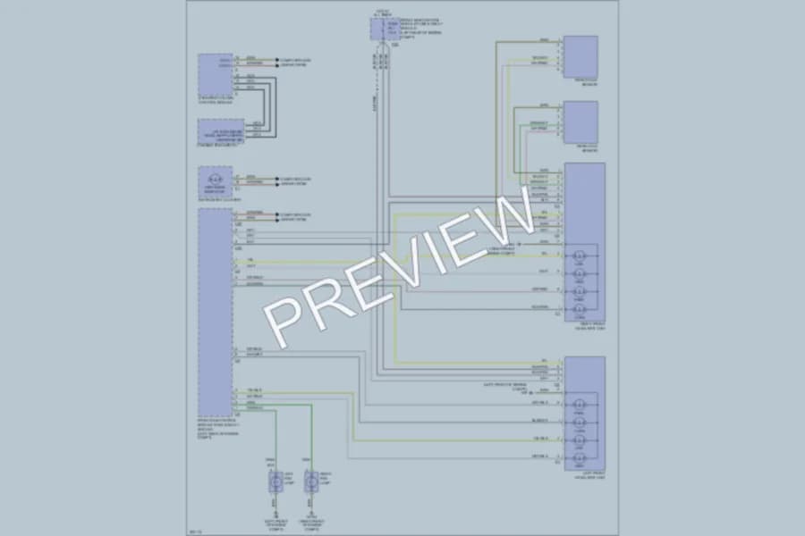 2004 MercedesBenz CLK500 Headlights wiring diagram preview
