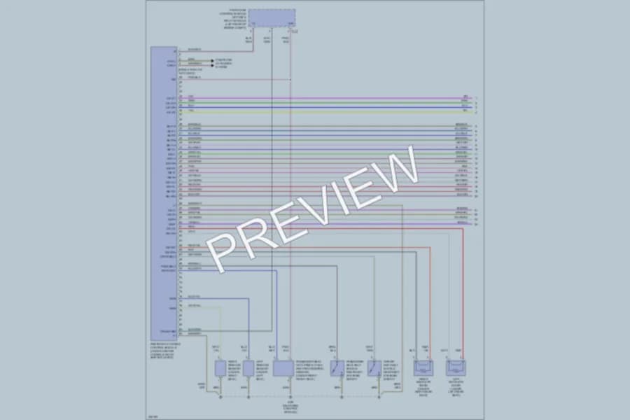 2004 MercedesBenz CLK500 Supplemental Restraints wiring diagram preview