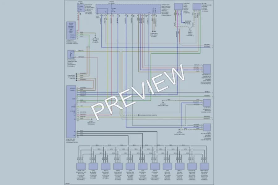 2004 MercedesBenz E500 Air Conditioning wiring diagram preview