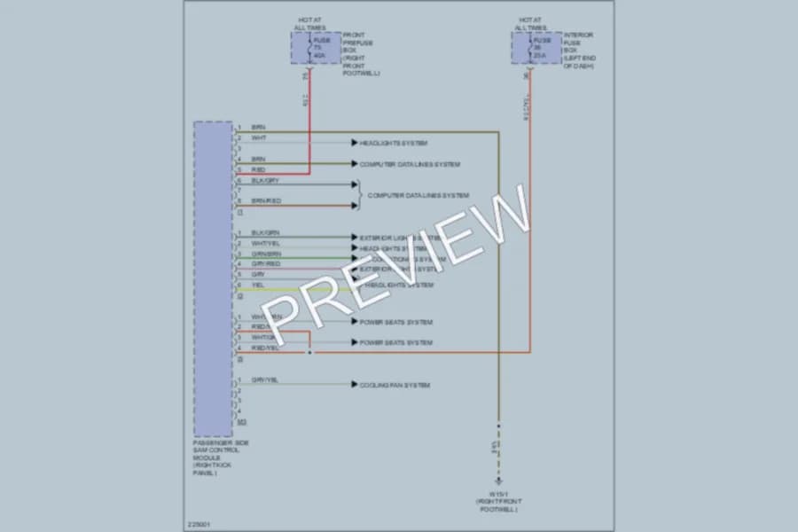 2004 MercedesBenz E500 Body Control Modules wiring diagram preview