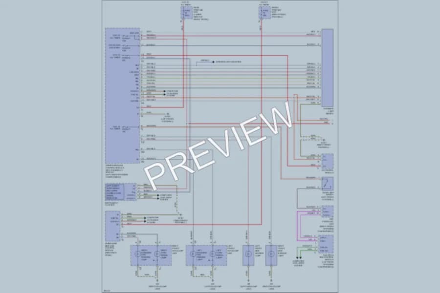 2004 MercedesBenz E500 Exterior Lights wiring diagram preview