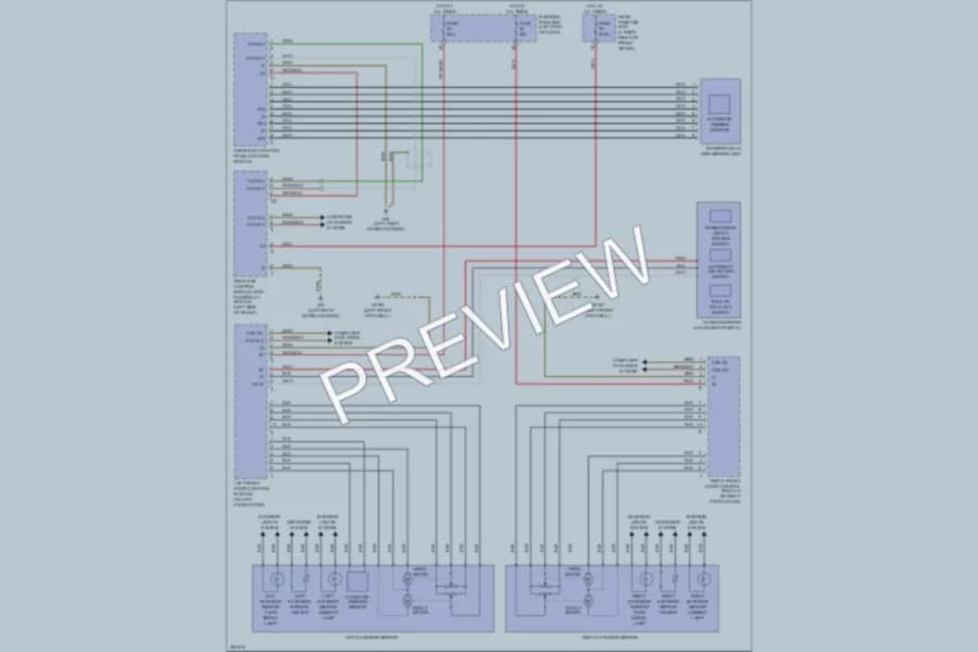 2004 MercedesBenz E500 Power Mirrors wiring diagram preview
