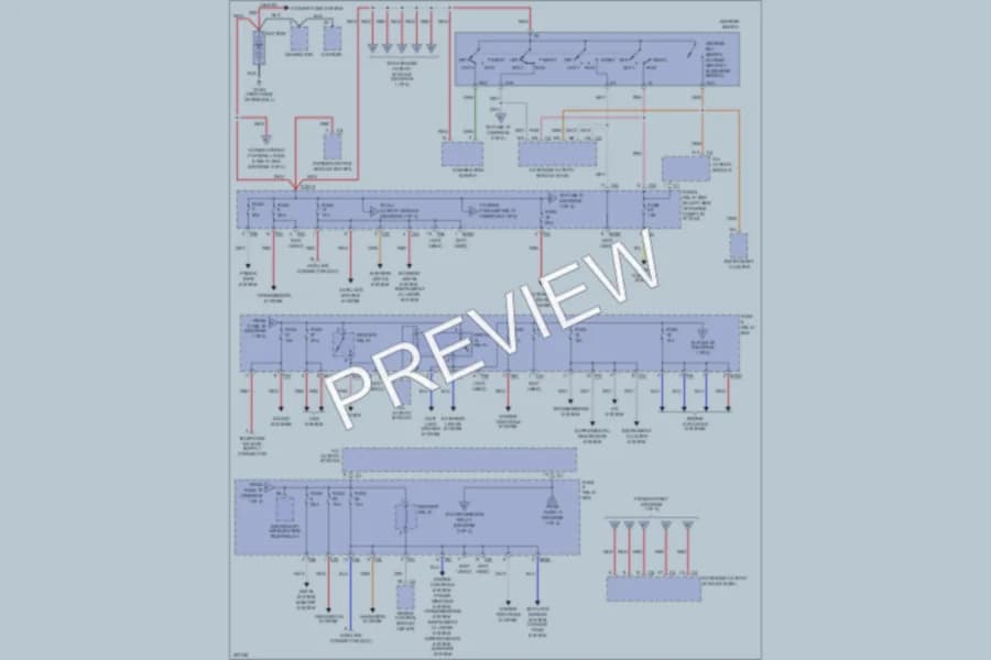 2004 MercedesBenz ML350 Power Distribution wiring diagram preview