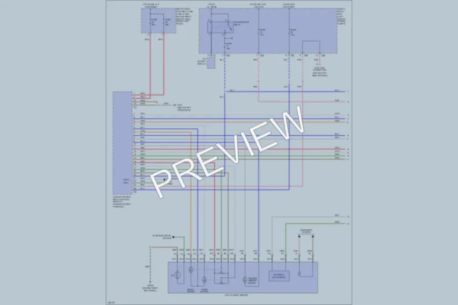 2004 MercedesBenz ML350 Power Mirrors wiring diagram preview