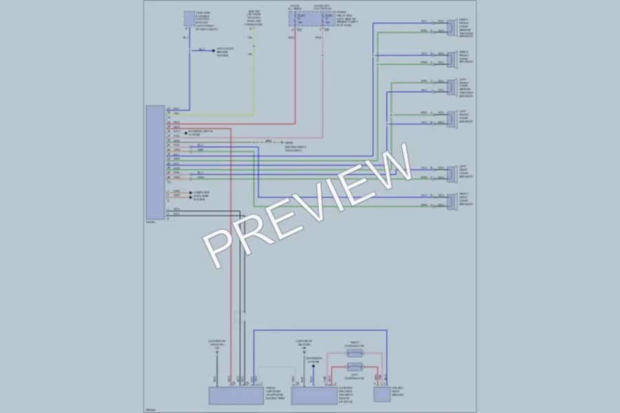 2004 MercedesBenz ML350 Radio wiring diagram preview