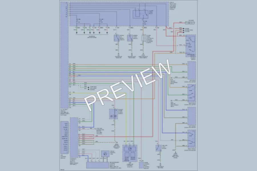 2004 MercedesBenz ML500 Anti Theft wiring diagram preview
