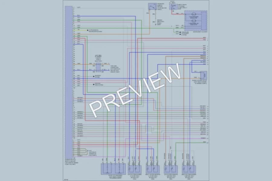 2004 MercedesBenz ML500 Engine Performance wiring diagram preview