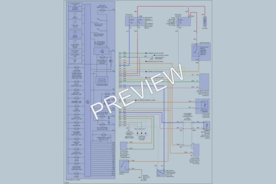 2004 MercedesBenz ML500 Instrument Cluster wiring diagram preview