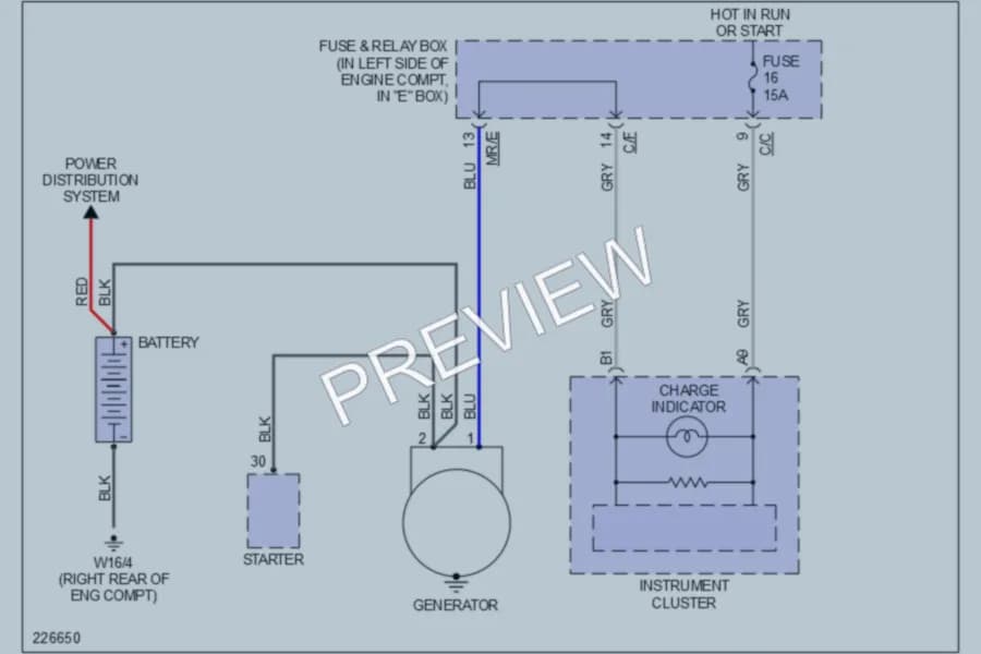 2004 MercedesBenz ML500 Starting Charging wiring diagram preview