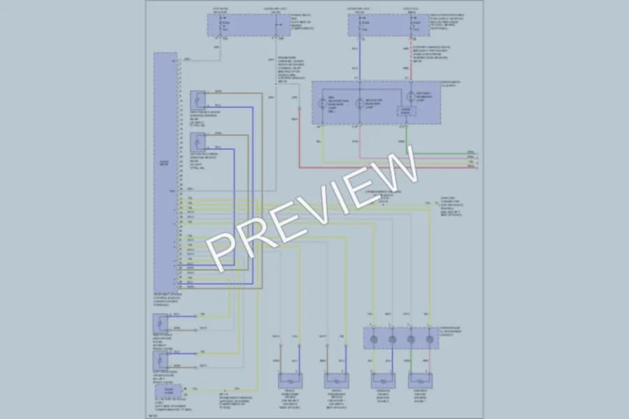 2004 MercedesBenz ML500 Supplemental Restraints wiring diagram preview