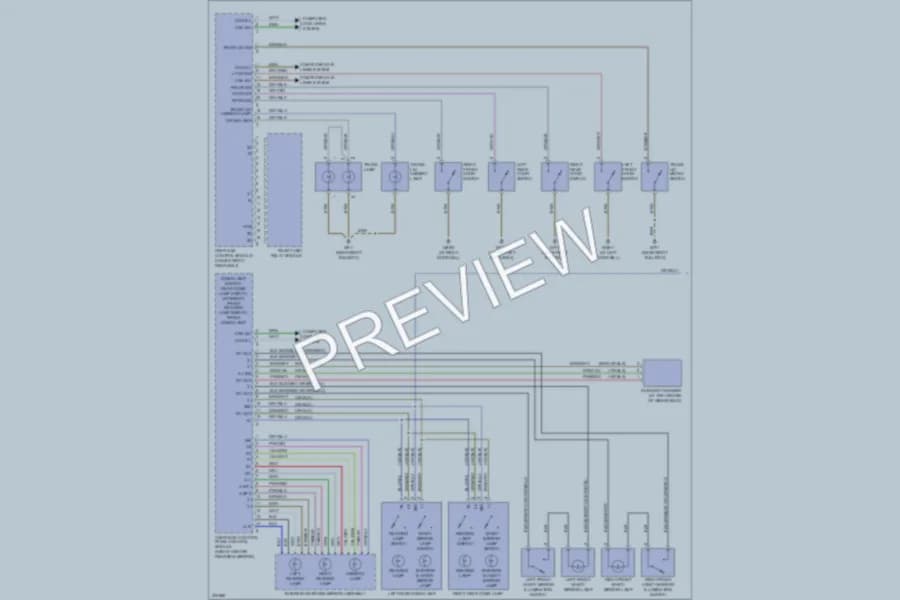 2004 MercedesBenz S430 Interior Lights wiring diagram preview