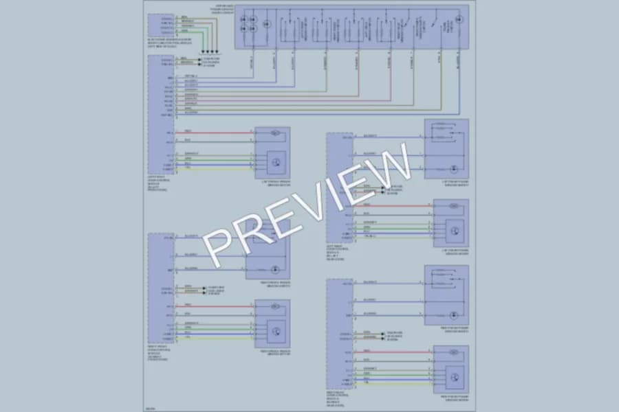 2004 MercedesBenz S430 Power Windows wiring diagram preview