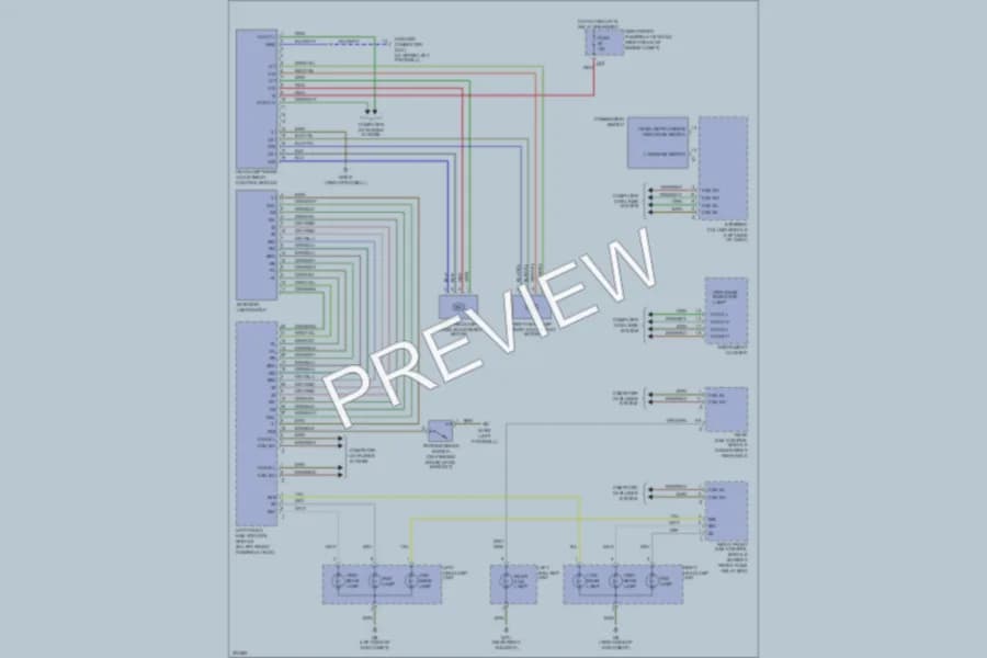 2004 MercedesBenz S500 Headlights wiring diagram preview