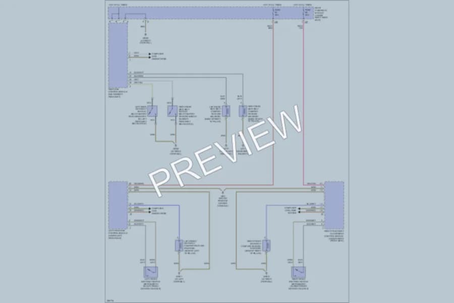 2004 MercedesBenz S500 Passive Restraints wiring diagram preview