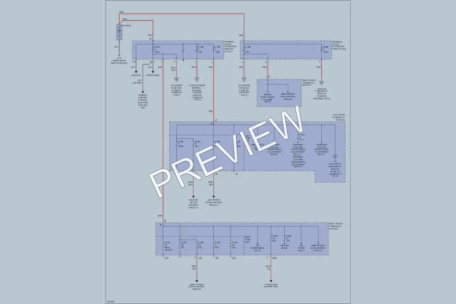 2004 MercedesBenz S500 Power Distribution wiring diagram preview