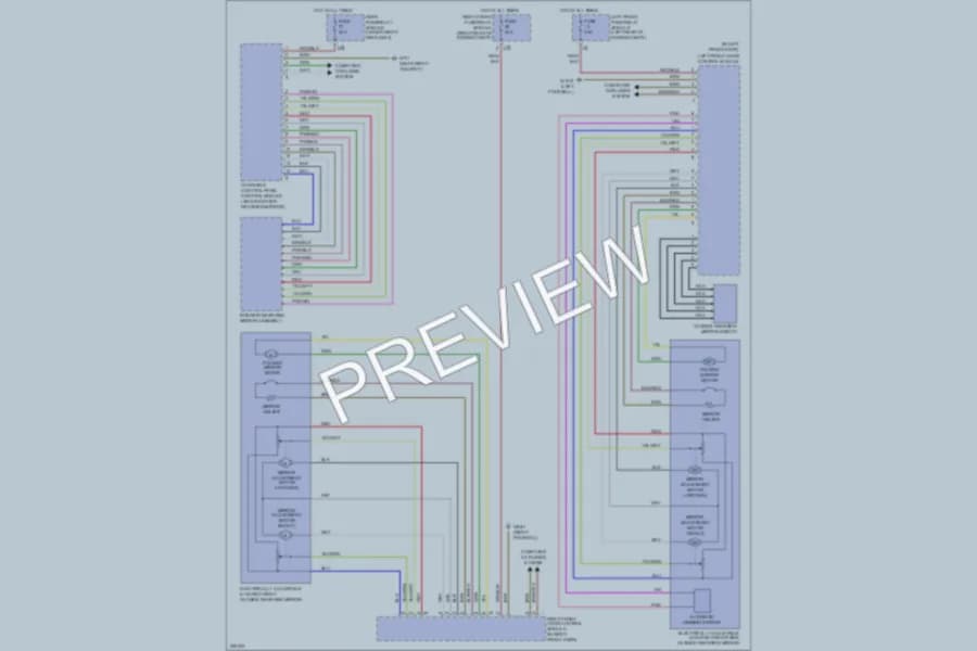 2004 MercedesBenz S500 Power Mirrors wiring diagram preview