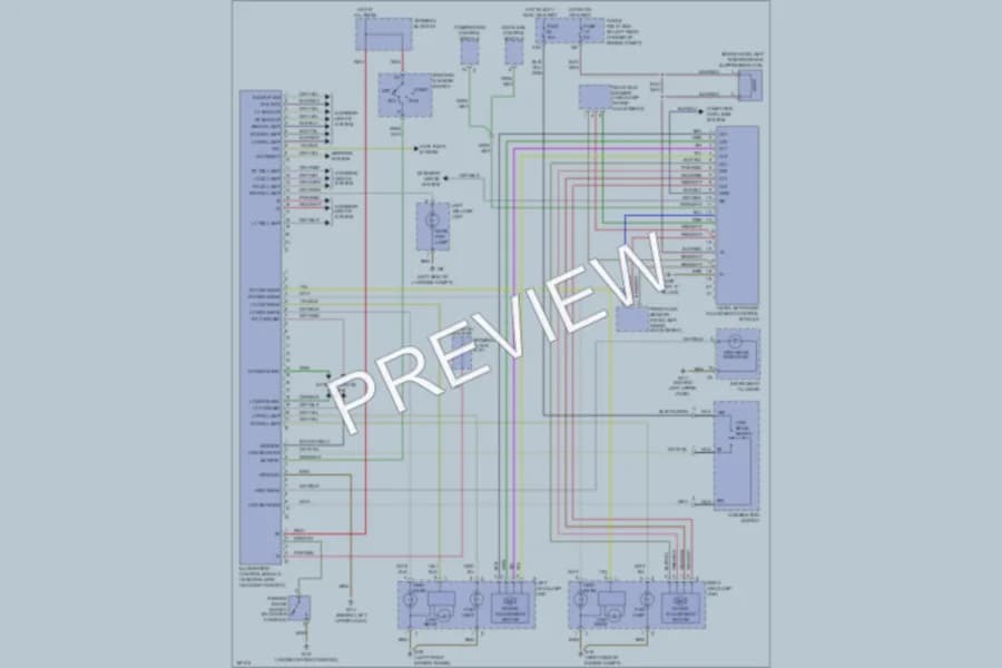 2004 MercedesBenz SLK230 Headlights wiring diagram preview
