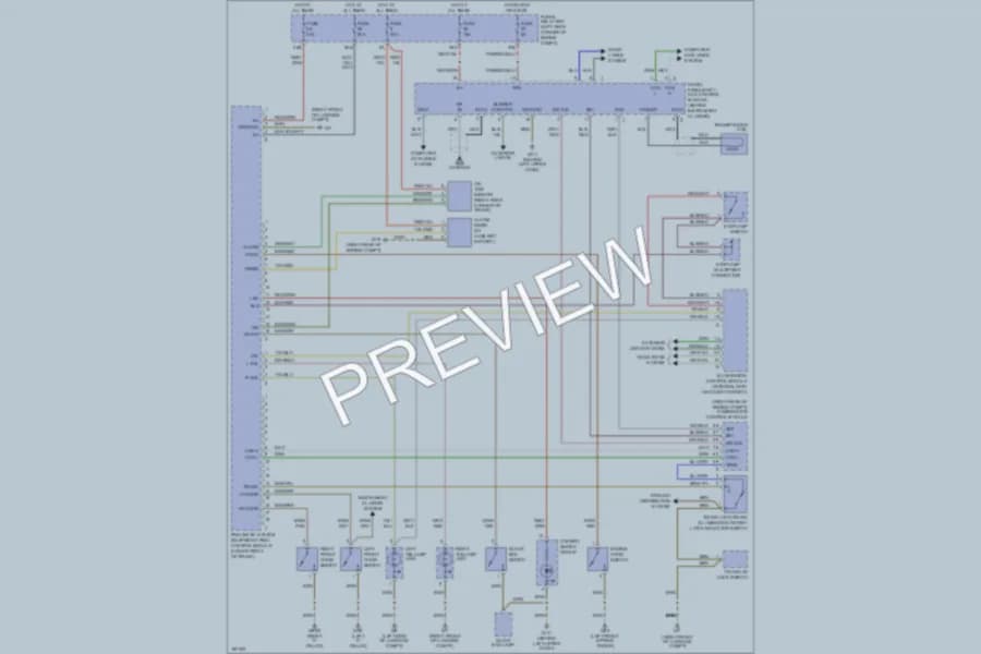 2004 MercedesBenz SLK320 Anti Theft wiring diagram preview