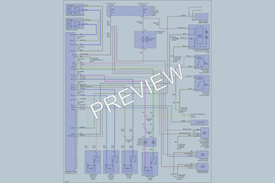 2004 MercedesBenz SLK320 Supplemental Restraints wiring diagram preview