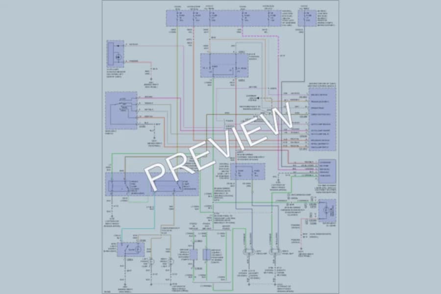 2004 Mercury GrandMarquis Headlights wiring diagram preview