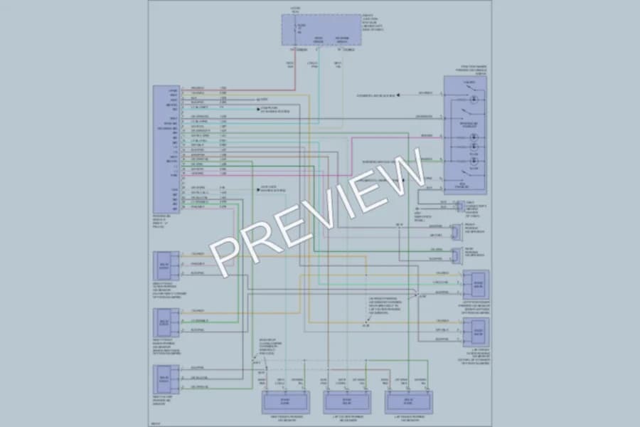 2004 Mercury Monterey Navigation wiring diagram preview