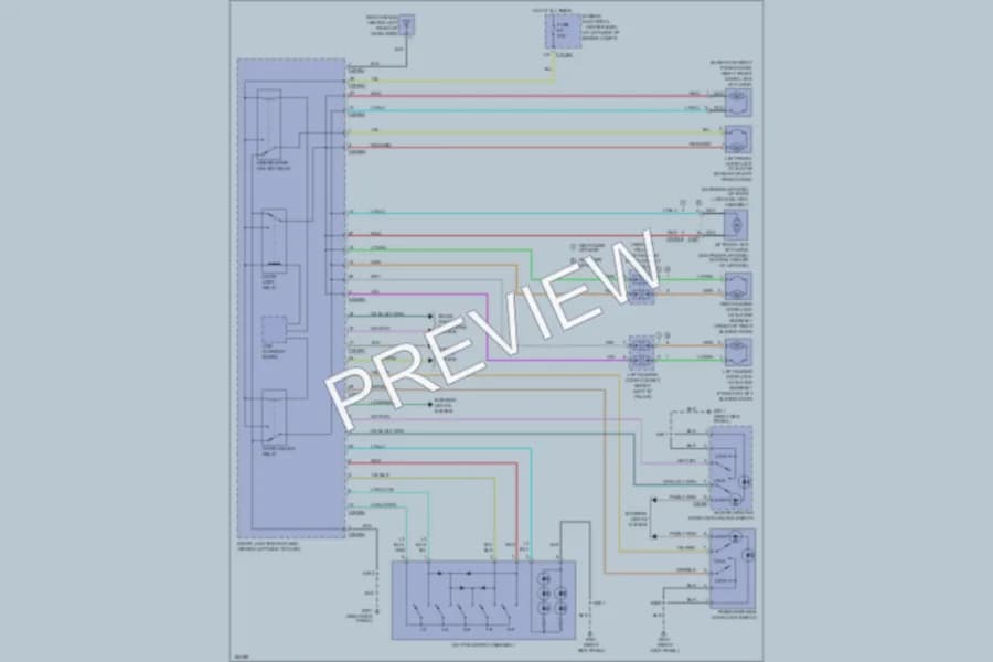 2004 Mercury Monterey Power Door Locks wiring diagram preview