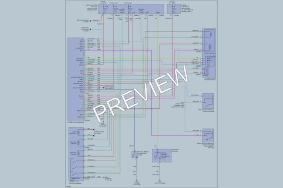 2004 Mercury Monterey Trunk Tailgate Fuel Door wiring diagram preview