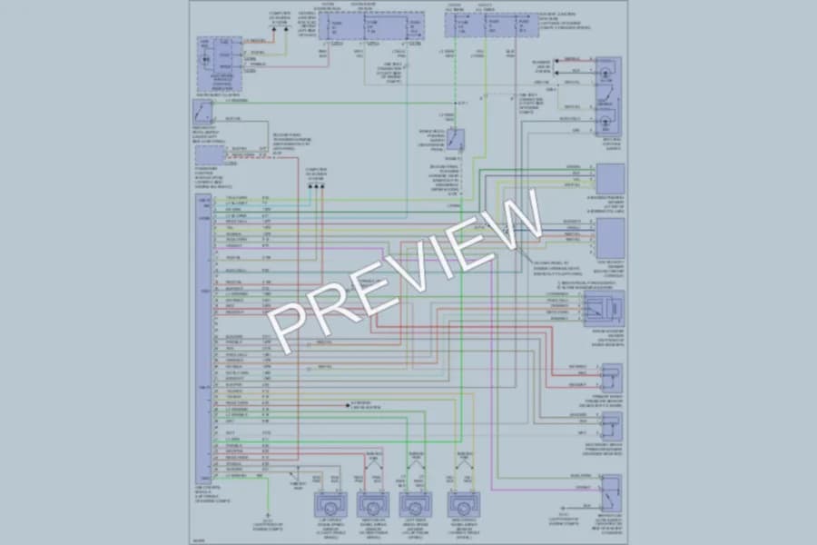2004 Mercury Mountaineer Anti Lock Brakes wiring diagram preview