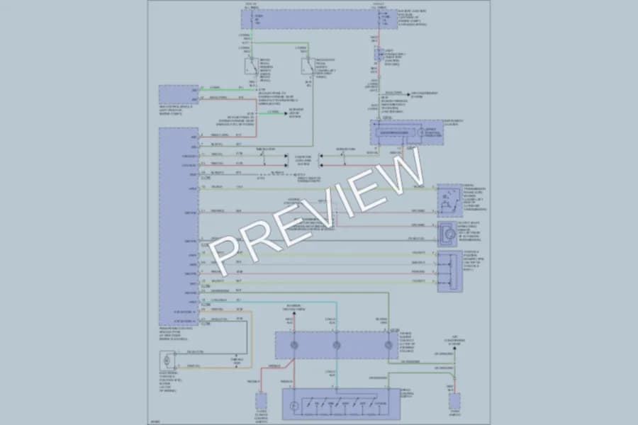 2004 Mercury Mountaineer Cruise Control wiring diagram preview