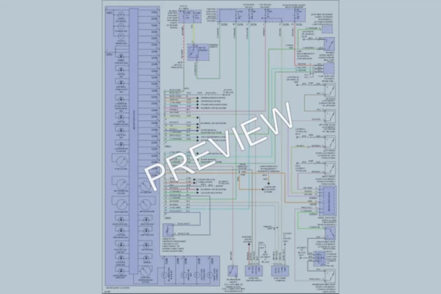 2004 Mercury Mountaineer Instrument Cluster wiring diagram preview
