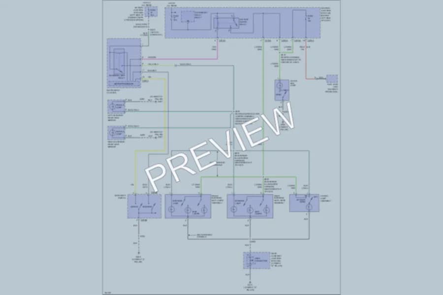 2004 Mercury Mountaineer Interior Lights wiring diagram preview
