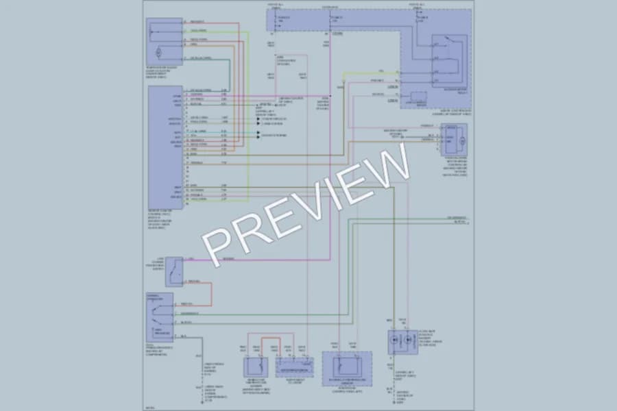 2004 Mercury Sable Air Conditioning wiring diagram preview