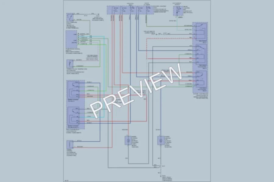 2004 Mercury Sable Cooling Fan wiring diagram preview