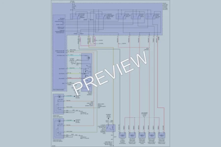 2004 Mercury Sable Power Door Locks wiring diagram preview