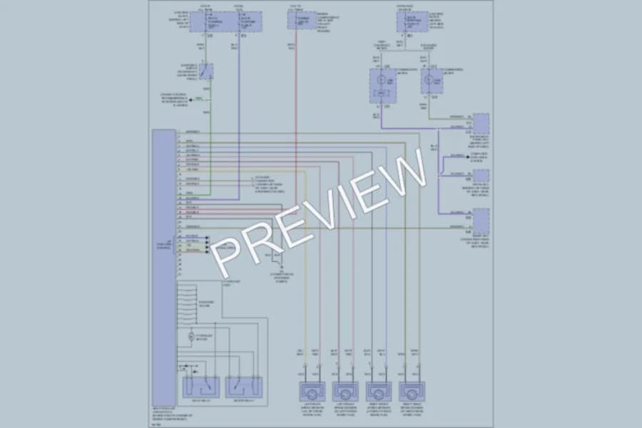 2004 Mitsubishi Diamante Anti Lock Brakes wiring diagram preview