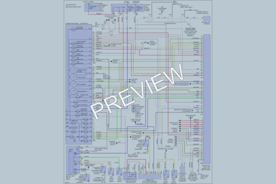 2004 Mitsubishi Diamante Instrument Cluster wiring diagram preview