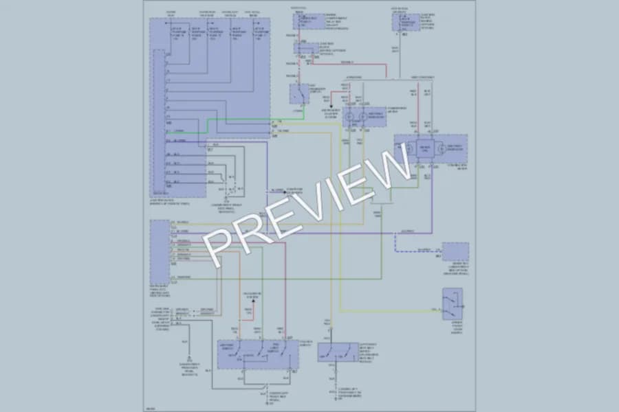 2004 Mitsubishi Diamante Warning Systems wiring diagram preview