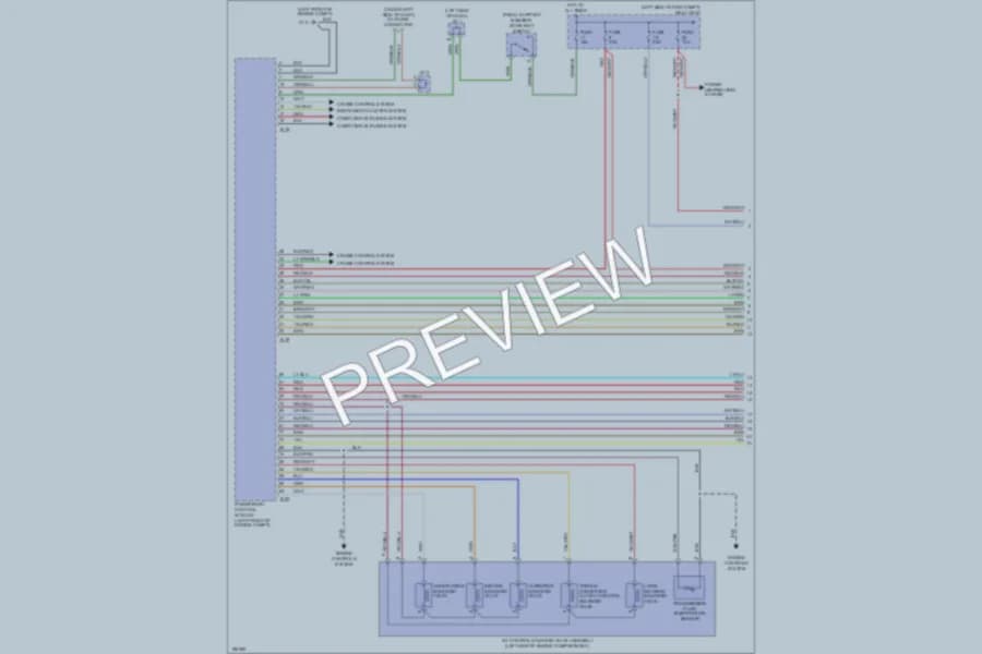2004 Mitsubishi Endeavor Transmission wiring diagram preview