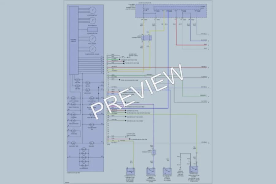 2004 Mitsubishi LancerEvolution Instrument Cluster wiring diagram preview