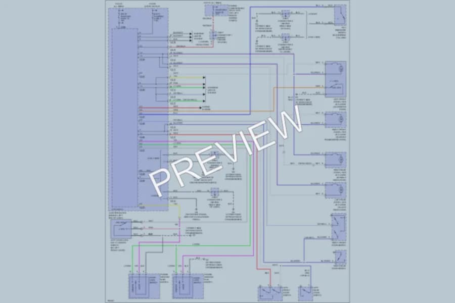 2004 Mitsubishi LancerEvolution Power Door Locks wiring diagram preview